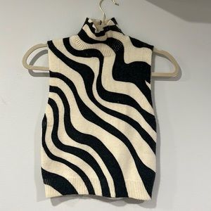 Zara turtleneck/sleeveless sweater